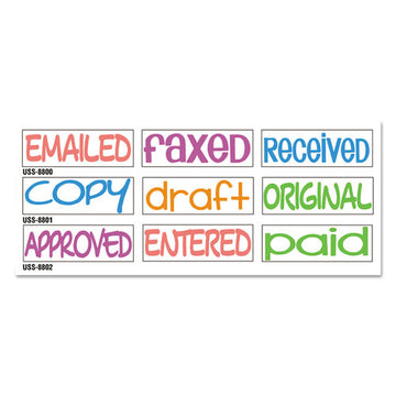 Trodat® Interlocking Stack Stamp, Approved, Entered, Paid, 1.81" X 0.63", Assorted Fluorescent Ink freeshipping - TVN Wholesale